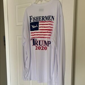 Fishermen for Trump 2020 White Long Sleeve Shirt